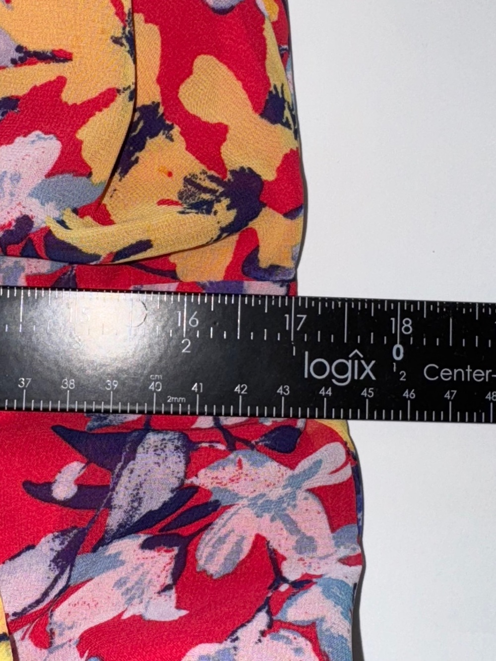 Lulu's Red Multi-Color Floral Cold-Shoulder Wrap Maxi Dress - Picture 7 of 8